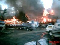 Seldovia Lodge on Fire 04/29/2007. John Bruno Photo