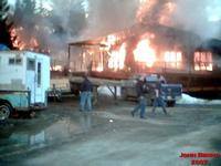 Seldovia Lodge on Fire 04/29/2007. John Bruno Photo