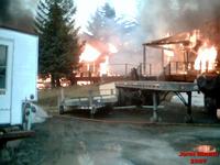 Seldovia Lodge on Fire 04/29/2007. John Bruno Photo
