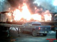 Seldovia Lodge on Fire 04/29/2007. John Bruno Photo