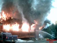 Seldovia Lodge on Fire 04/29/2007. John Bruno Photo