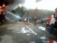 Seldovia Lodge on Fire 04/29/2007. John Bruno Photo