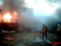 Seldovia Lodge on Fire 04/29/2007. John Bruno Photo