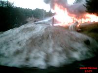 Seldovia Lodge on Fire 04/29/2007. John Bruno Photo