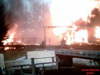 Seldovia Lodge on Fire 04/29/2007. John Bruno Photo