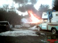 Seldovia Lodge on Fire 04/29/2007. John Bruno Photo