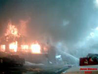 Seldovia Lodge on Fire 04/29/2007. John Bruno Photo