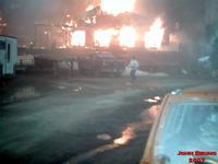 Seldovia Lodge on Fire 04/29/2007. John Bruno Photo