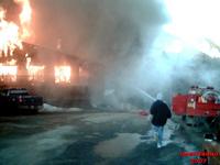 Seldovia Lodge on Fire 04/29/2007. John Bruno Photo