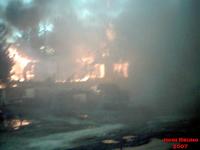 Seldovia Lodge on Fire 04/29/2007. John Bruno Photo