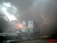 Seldovia Lodge on Fire 04/29/2007. John Bruno Photo