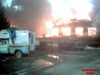 Seldovia Lodge on Fire 04/29/2007. John Bruno Photo