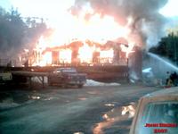 Seldovia Lodge on Fire 04/29/2007. John Bruno Photo