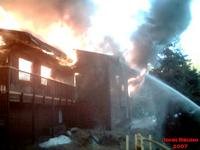 Seldovia Lodge on Fire 04/29/2007. John Bruno Photo