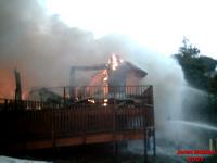 Seldovia Lodge on Fire 04/29/2007. John Bruno Photo