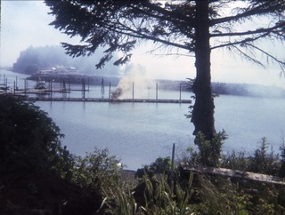 Seldovia Float Dock on fire