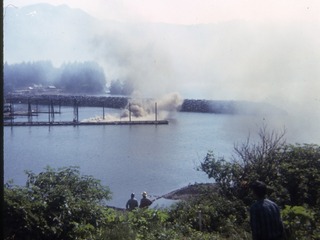 Dock fire extinguished